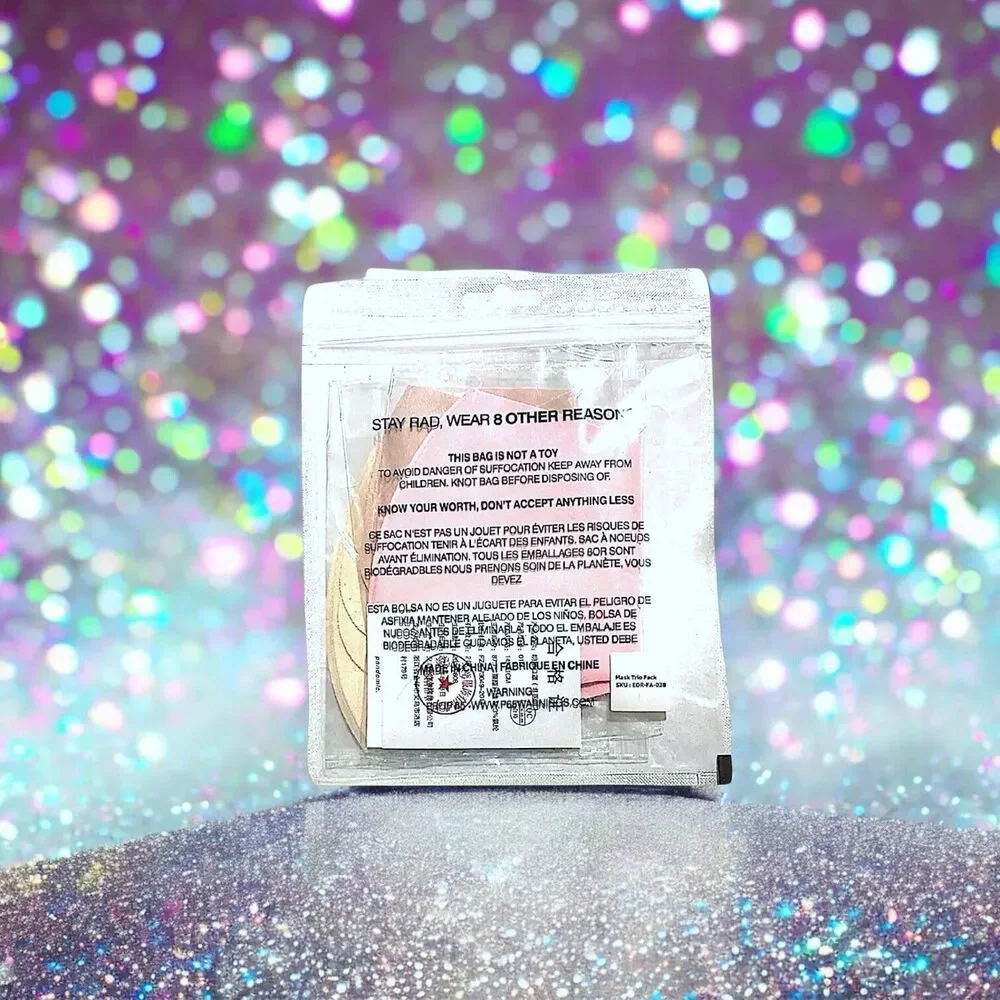 8 OTHER REASONS Face Mask Trio in Cream, Pink, Tan MSRP $21.95 New In Package